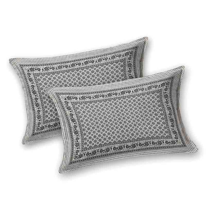 Buy Ghoomar Bedsheet - Grey at Vaaree online | Beautiful Bedsheets to choose from