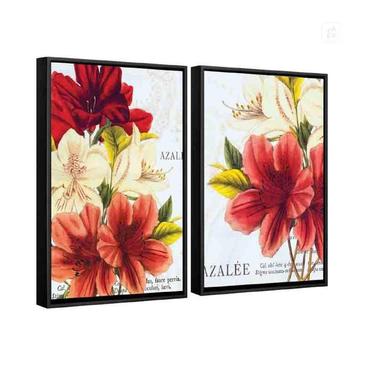 Buy China Rose Wall Art - Set Of Two at Vaaree online | Beautiful Wall Art & Paintings to choose from
