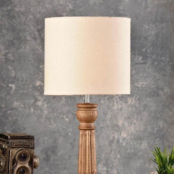 Buy Laze N Lounge Lamp- Beige at Vaaree online | Beautiful Table Lamp to choose from