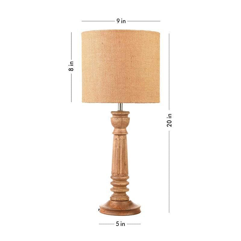 Buy Laze N Lounge Lamp- Brown at Vaaree online | Beautiful Table Lamp to choose from