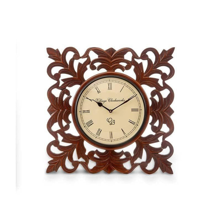 Buy Etched Wood Wall Clock at Vaaree online | Beautiful Wall Clock to choose from