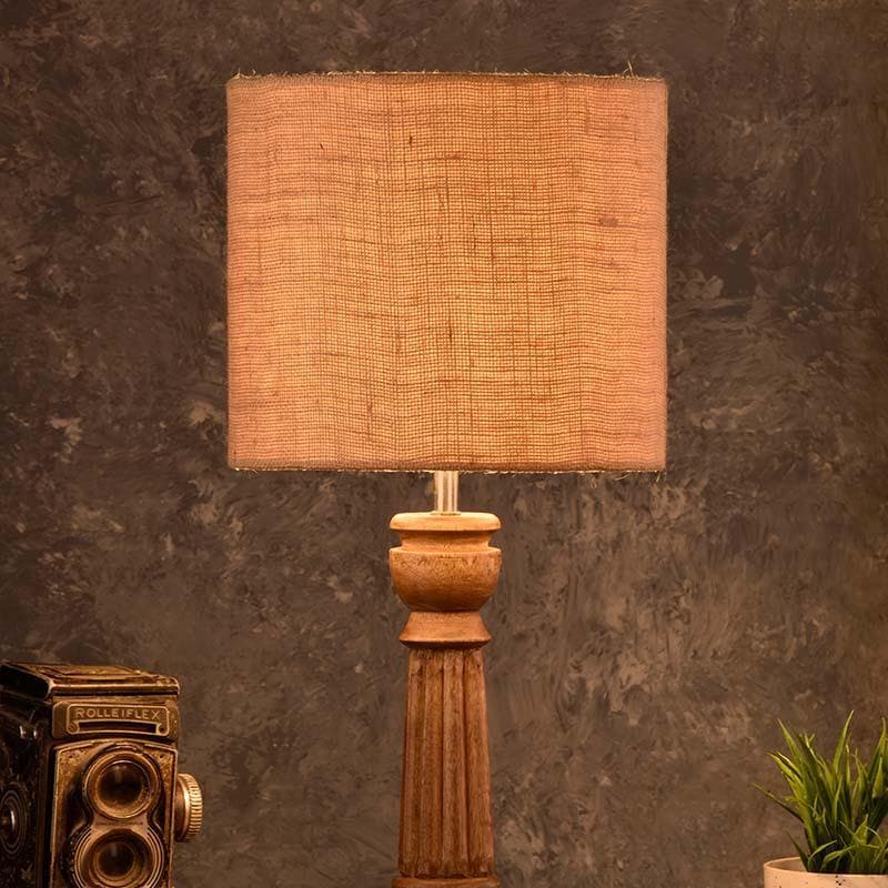 Buy Laze N Lounge Lamp- Brown at Vaaree online | Beautiful Table Lamp to choose from
