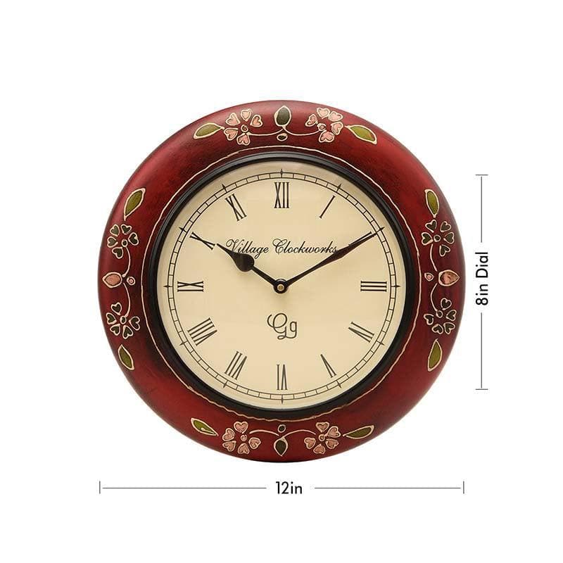 Buy Bold in Red Wall Clock at Vaaree online | Beautiful Wall Clock to choose from
