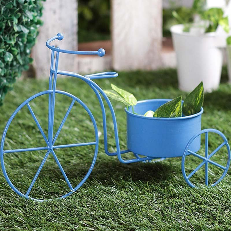 Buy Twee Bicycle Planter-Blue at Vaaree online | Beautiful Pots & Planters to choose from