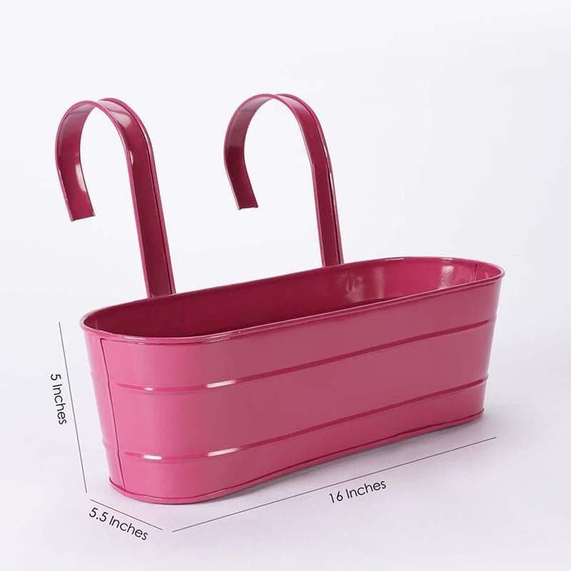 Buy Glossy Oval Planter - Pink at Vaaree online | Beautiful Pots & Planters to choose from