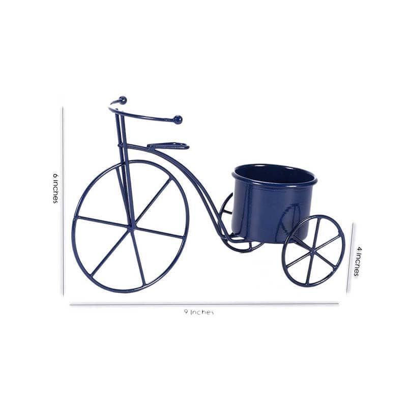 Buy Petite Bicycle Planter- Blue at Vaaree online | Beautiful Pots & Planters to choose from