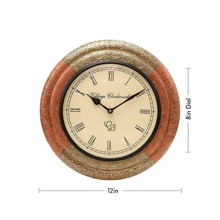 Buy A Touch of Bronze Wall Clock at Vaaree online