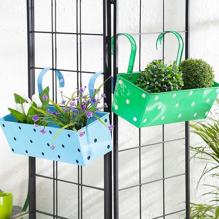 Buy Perky Planter Set- Blue/Green at Vaaree online | Beautiful Pots & Planters to choose from