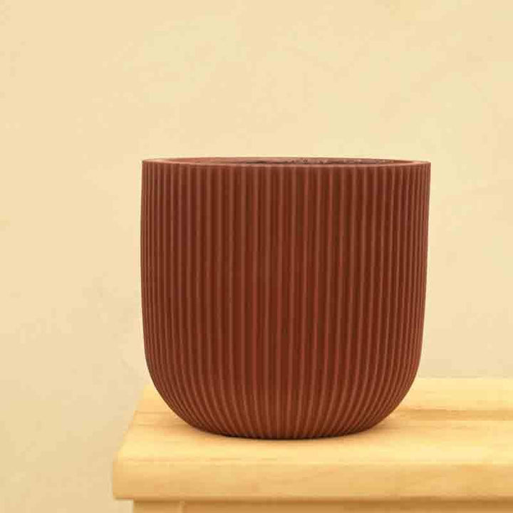 Buy UGAOO Planter Ball Groove - Merlot Red at Vaaree online | Beautiful Pots & Planters to choose from