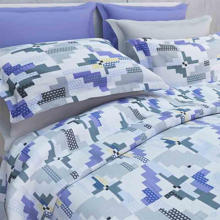 Buy Geometric Galore Bedsheet - White at Vaaree online | Beautiful Bedsheets to choose from