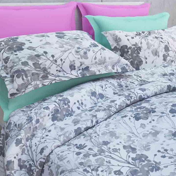 Buy Flowery Fiesta Bedsheet - Grey at Vaaree online | Beautiful Bedsheets to choose from