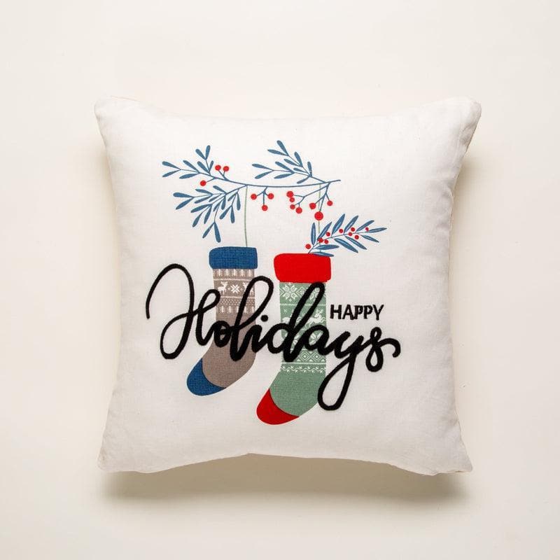 Buy Happy Holidays Cushion Cover at Vaaree online | Beautiful Cushion Covers to choose from