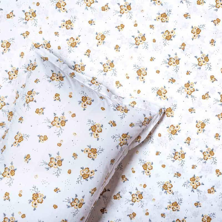 Buy Scattered Blooms Bedsheet - Mustard at Vaaree online | Beautiful Bedsheets to choose from