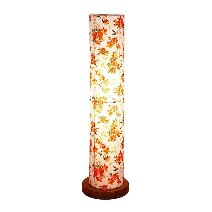 Buy Orange Flora Pillar Lamp at Vaaree online | Beautiful Floor Lamp to choose from
