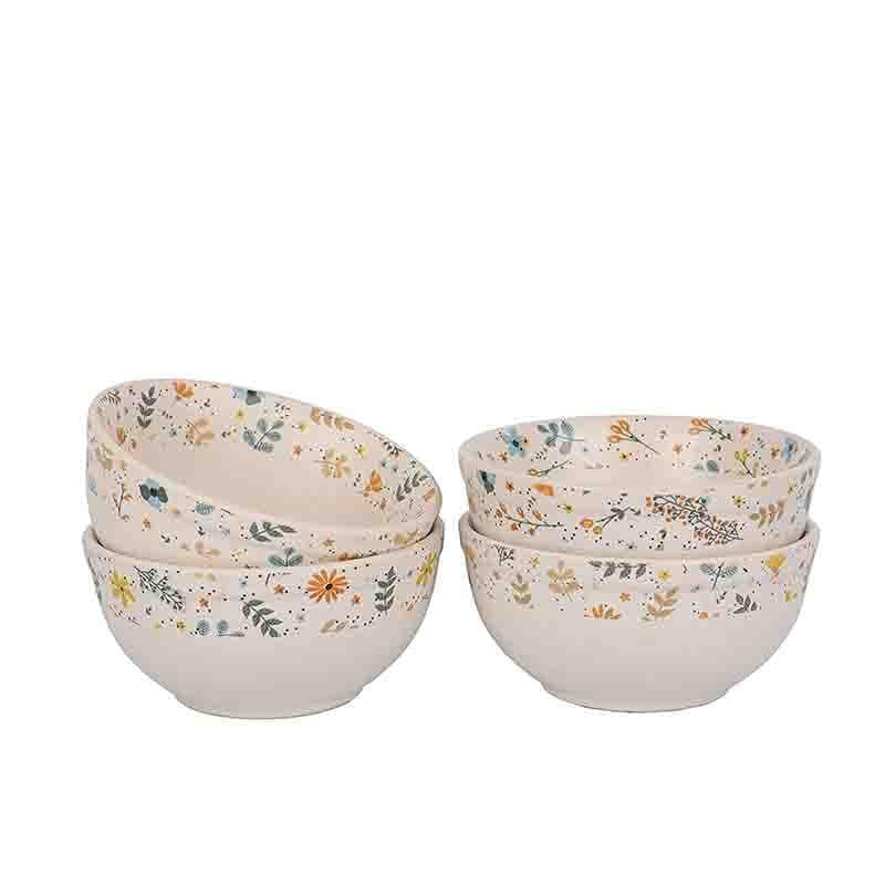 Buy Sunflower Ceramic Dining Bowl - Set Of Two at Vaaree online | Beautiful Bowl to choose from