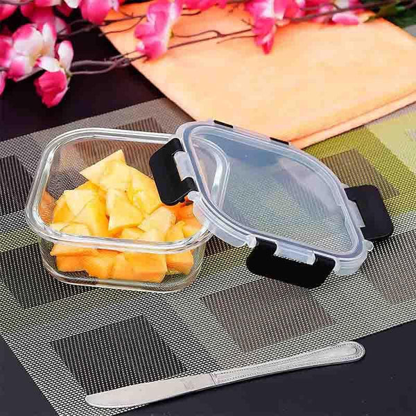 Buy Hyaline Square Storage & Tiffin Box- Black at Vaaree online | Beautiful Tiffin Box & Storage Box to choose from