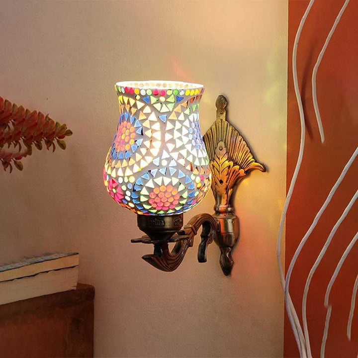 Buy Mandala Pied Wall Lamp - Multi at Vaaree online | Beautiful Wall Lamp to choose from