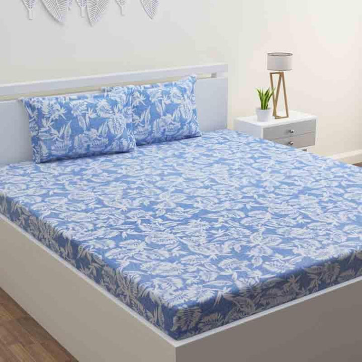 Buy Floral Riot Bedsheet - Blue at Vaaree online | Beautiful Bedsheets to choose from