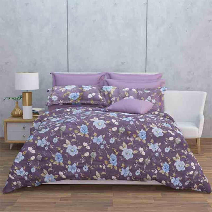 Buy Floral Trail Bedsheet - Purple at Vaaree online | Beautiful Bedsheets to choose from