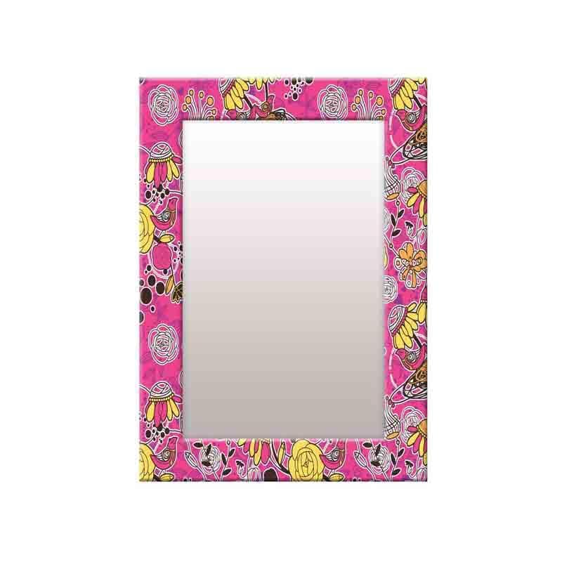 Buy Nature's Essence Mirror - Pink at Vaaree online | Beautiful Wall Mirror to choose from