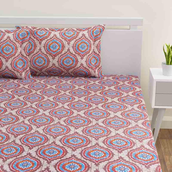 Buy Ogee Bedsheet - Red at Vaaree online | Beautiful Bedsheets to choose from