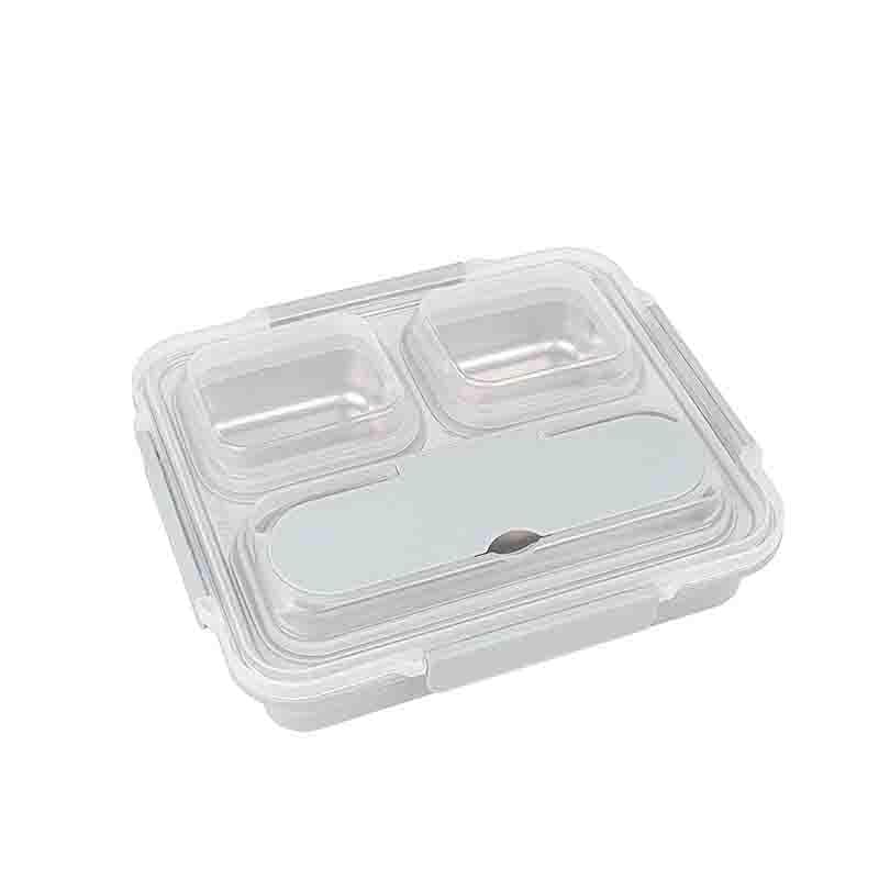 Buy Three Pots Steel Lunch Box at Vaaree online | Beautiful Tiffin Box to choose from