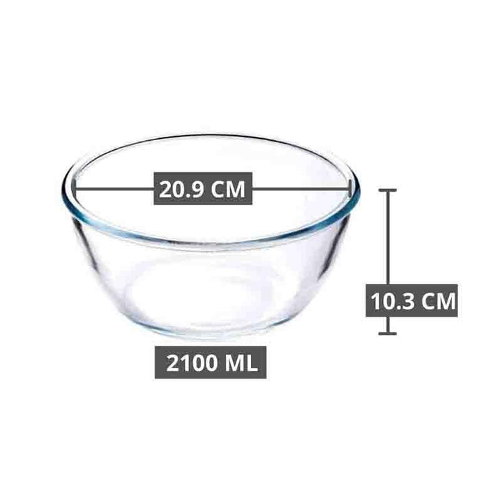 Buy Glass Mixing Bowl - Set Of Three at Vaaree online | Beautiful Bowl to choose from
