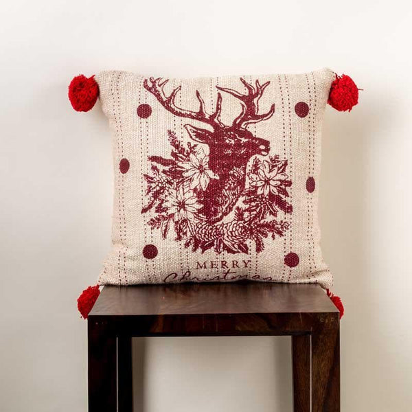 Buy Rad Reindeer Cushion Cover at Vaaree online | Beautiful Cushion Covers to choose from