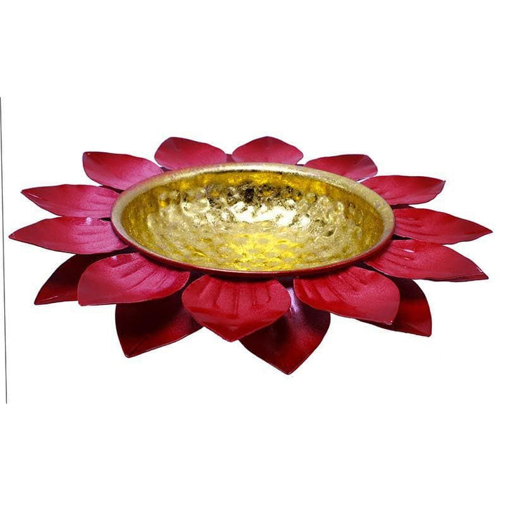 Buy Petals Urli Décor Accessory- Red at Vaaree online | Beautiful Pooja Essentials to choose from