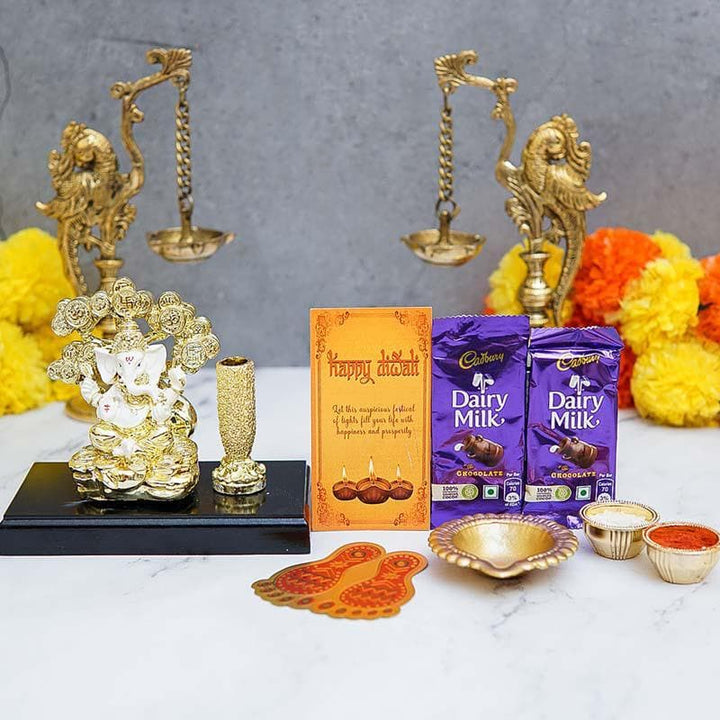 Buy Gajanan Penstand Diwali Gift Set at Vaaree online | Beautiful Pooja Essentials to choose from