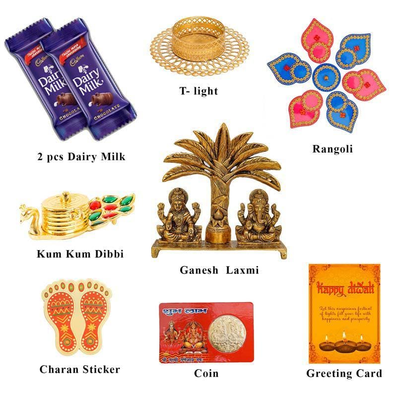 Buy Ganesh Lakshmi Gift Set at Vaaree online | Beautiful Pooja Thali & Sets to choose from