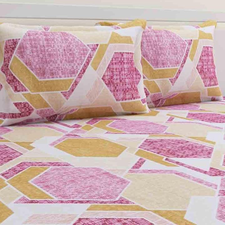 Buy Hexa Nexa Bedsheet - Pink at Vaaree online | Beautiful Bedsheets to choose from