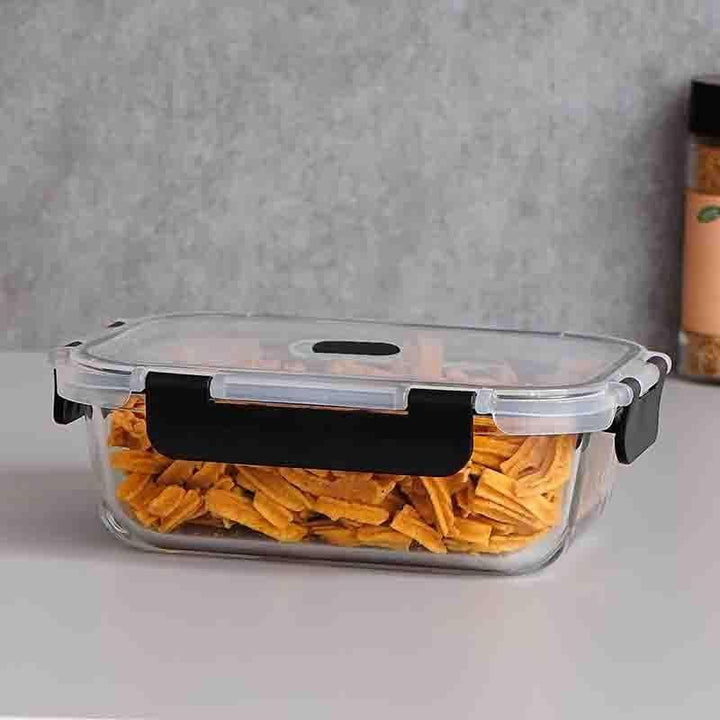 Buy Glass Rectangle Container - Set Of Two at Vaaree online | Beautiful Tiffin Box & Storage Box to choose from