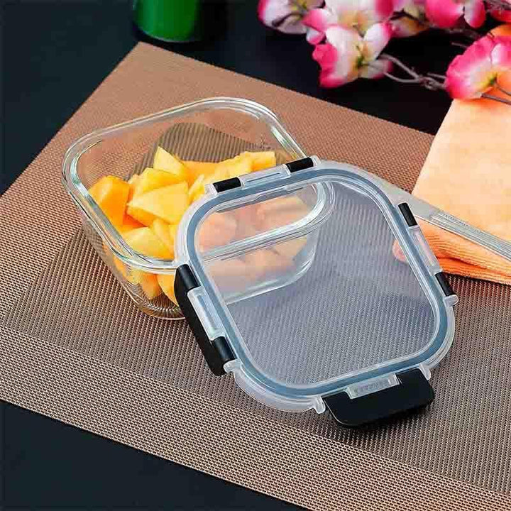 Buy Hyaline Square Storage & Tiffin Box- Black at Vaaree online | Beautiful Tiffin Box & Storage Box to choose from