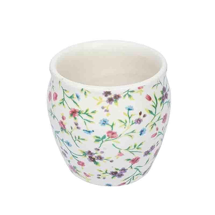 Buy Floral Ceramic Kulhad - Set Of Six at Vaaree online | Beautiful Kulhad to choose from