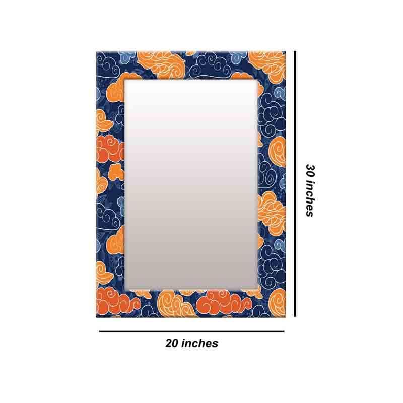 Buy Clouds Mirror - Orange at Vaaree online | Beautiful Wall Mirror to choose from