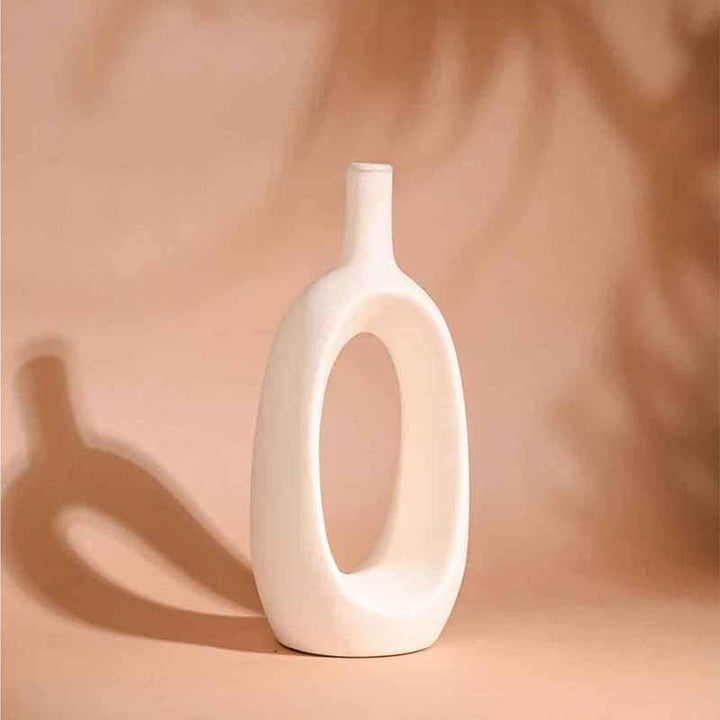 Buy Ring Vase - White at Vaaree online | Beautiful Vase to choose from