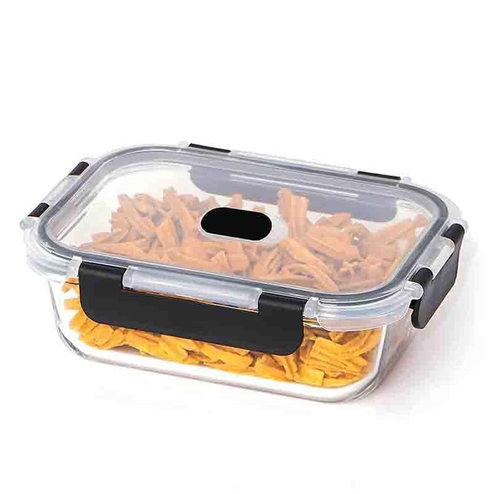 Buy Glass Rectangle Container - Set Of Two at Vaaree online | Beautiful Tiffin Box & Storage Box to choose from