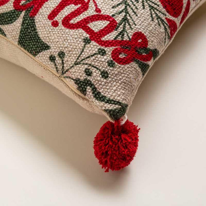 Buy Christmas Whispers Cushion Cover at Vaaree online | Beautiful Cushion Covers to choose from