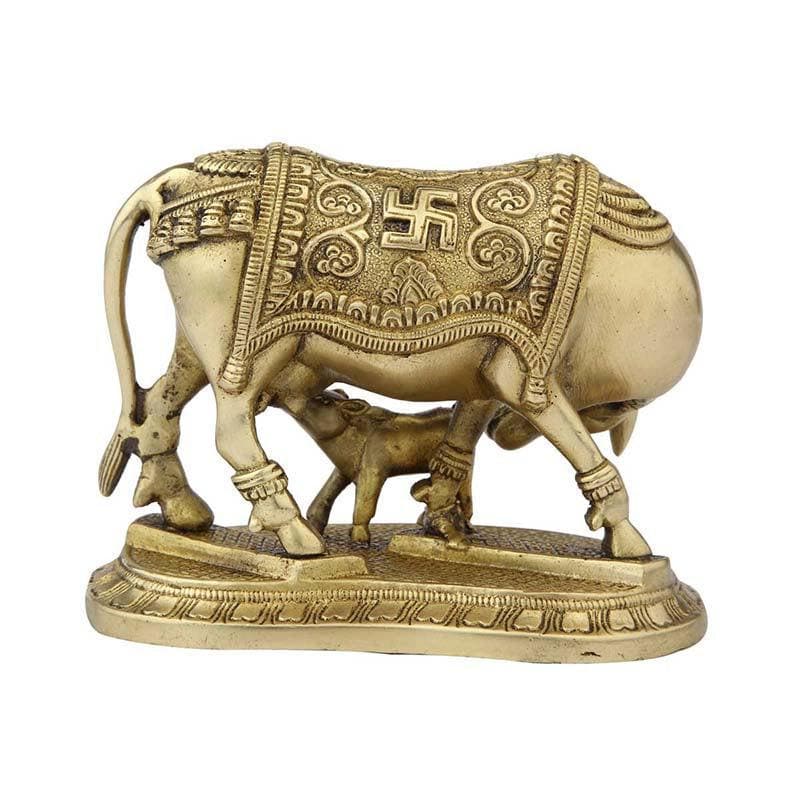 Buy Kamdhenu Idol- Brass at Vaaree online | Beautiful Idols & Sets to choose from