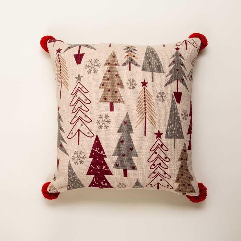 Buy Pom Pom Pine Cushion Cover at Vaaree online | Beautiful Cushion Covers to choose from