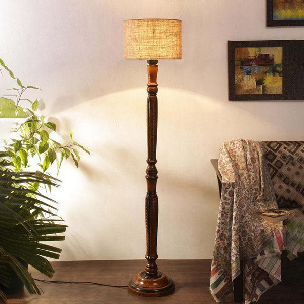 Buy Old School Floor Lamp - Beige at Vaaree online | Beautiful Floor Lamp to choose from