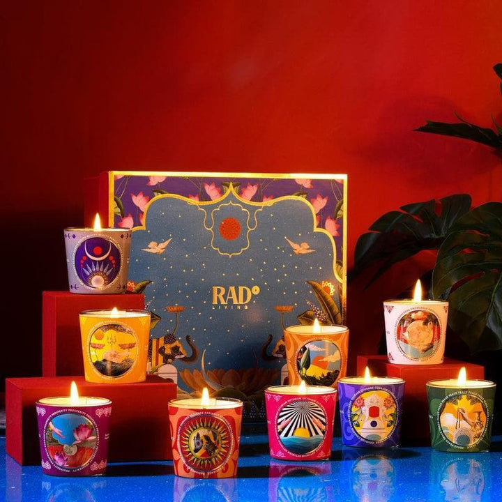 Buy Good Vibes Soy Candles- Set Of Nine at Vaaree online