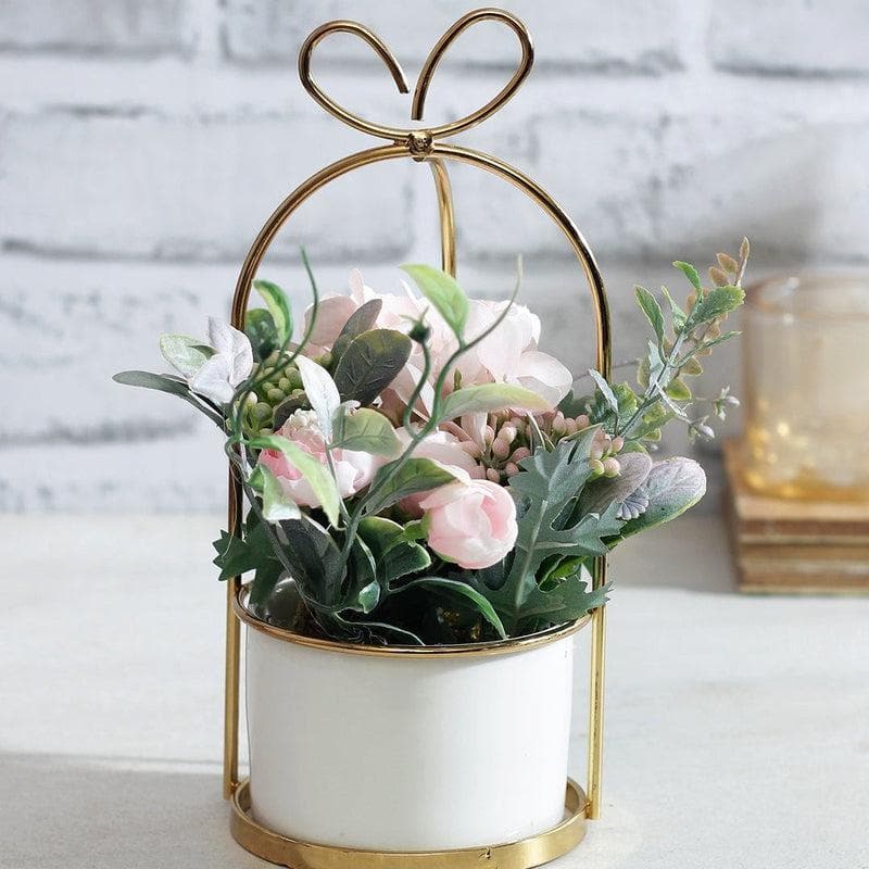 Buy Faux Pink Roses Plant & Pot at Vaaree online | Beautiful Faux Plant to choose from