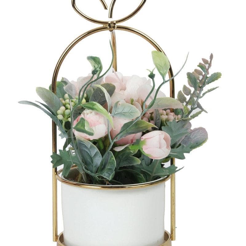 Buy Faux Pink Roses Plant & Pot at Vaaree online | Beautiful Faux Plant to choose from