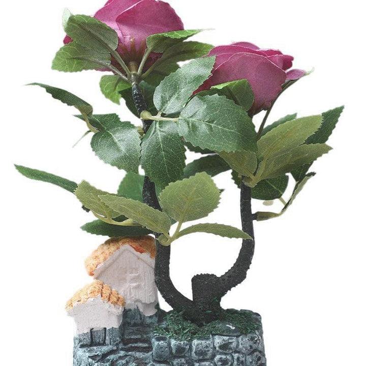 Buy Rose Hut Bonsai at Vaaree online | Beautiful Faux Plant to choose from