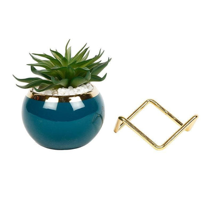 Buy Faux Plant In Teal Pot & Planter at Vaaree online | Beautiful Faux Plant to choose from