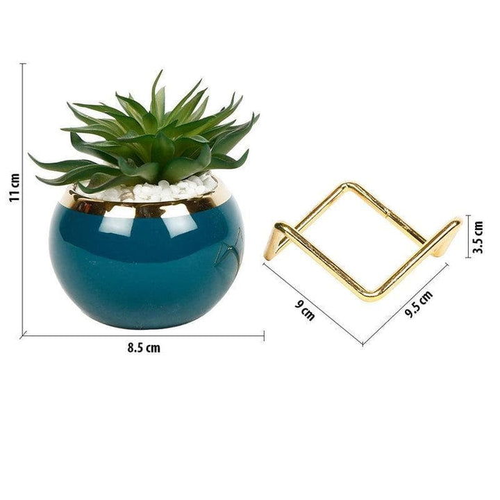 Buy Faux Plant In Teal Pot & Planter at Vaaree online | Beautiful Faux Plant to choose from