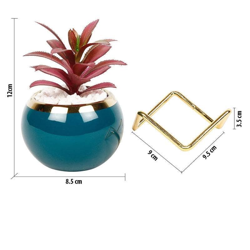 Buy Maroon Artificial Plant With Pot at Vaaree online | Beautiful Faux Plant to choose from