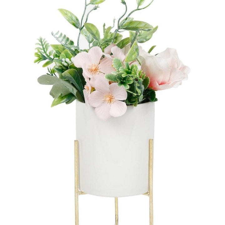 Buy Wispy White Pot With Faux Flowers at Vaaree online | Beautiful Faux Plant to choose from